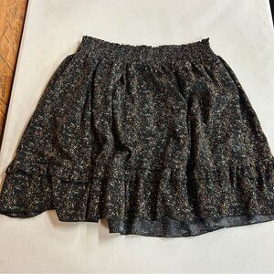 A Beautiful Soul Floral Black Skirt - Size M/L